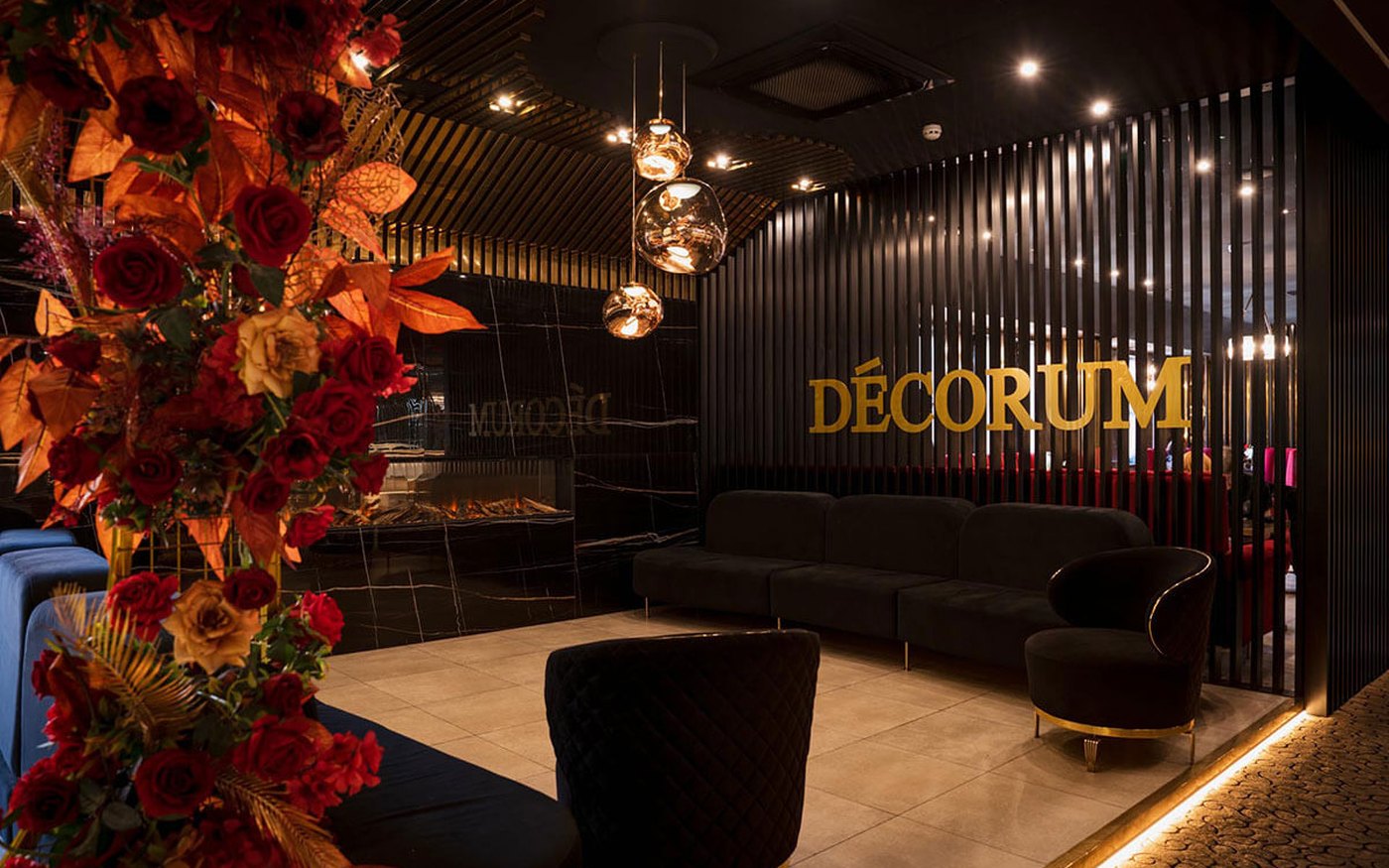 Nikkah and celebration dinner table set in a private dining room at Decorum Birmingham