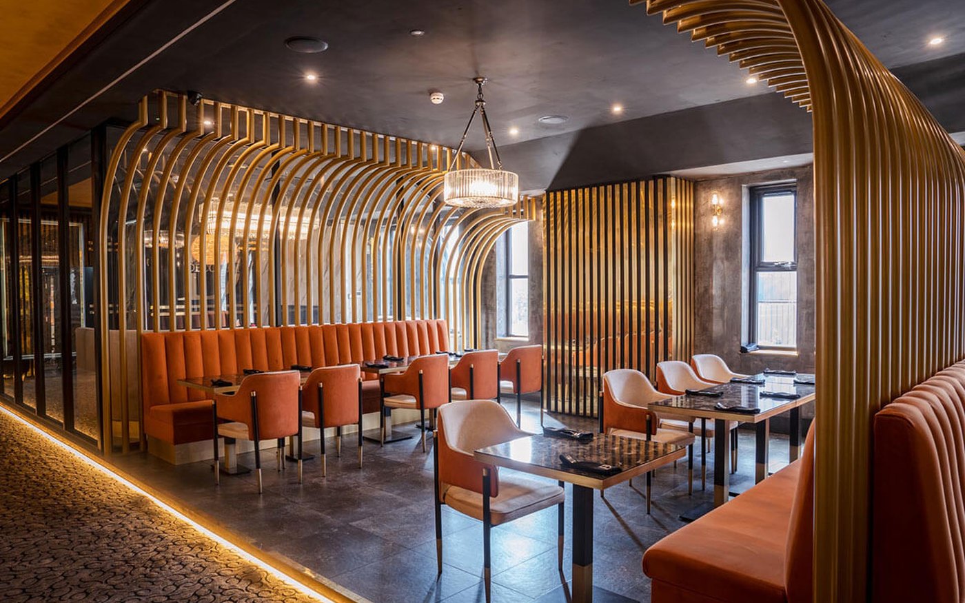 Luxury private dining setup at Decorum Birmingham — private dining room in the Jewellery Quarter